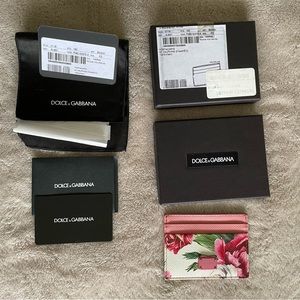 Dolce & Gabanna Peonie card holder